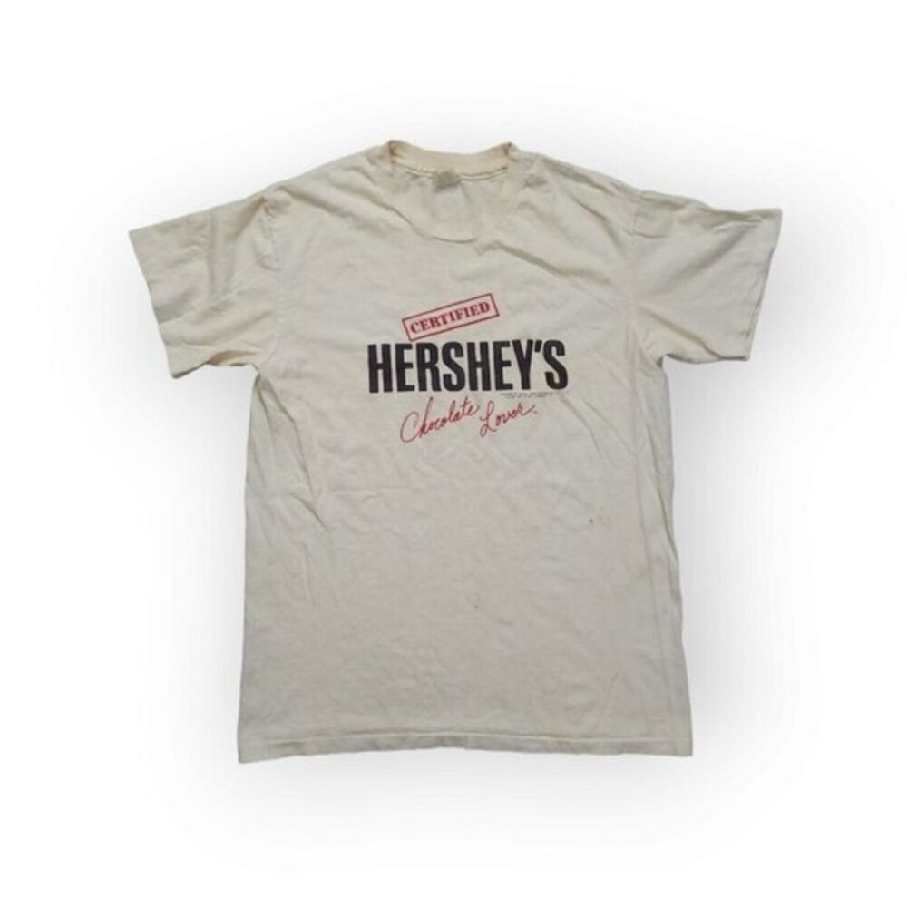 Vintage 80s Hersheys Chocolate Certified Lover T Shirt  Hanes‎ Mens Medium